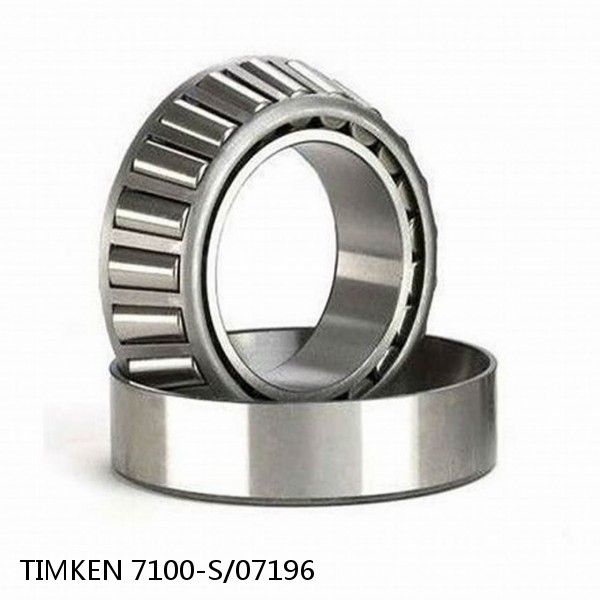 TIMKEN 7100-S/07196 Tapered Roller Bearings Tapered Single Metric