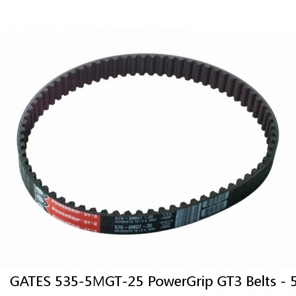 GATES 535-5MGT-25 PowerGrip GT3 Belts - 5M,535-5MGT-25 #1028k26iac