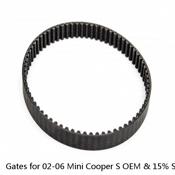 Gates for 02-06 Mini Cooper S OEM & 15% Super Charger Pulley Belt