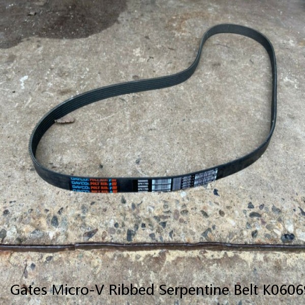 Gates Micro-V Ribbed Serpentine Belt K060695 6PK1763 #1 image